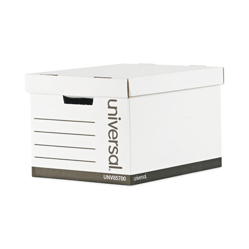 Picture of Medium-Duty Lift-Off Lid Boxes, Letter/Legal Files, 12" x 15" x 10", White, 12/Carton