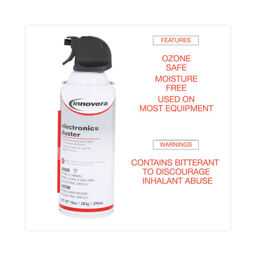 Picture of Compressed Air Duster Cleaner, 10 oz Can, 6/Pack