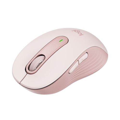 Picture of Signature M650 Wireless Mouse, Medium, 2.4 GHz Frequency, 33 ft Wireless Range, Right Hand Use, Rose