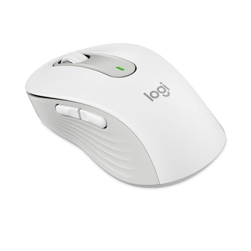 Picture of Signature M650 for Business Wireless Mouse, Large, 2.4 GHz Frequency, 33 ft Wireless Range, Right Hand Use, Off White