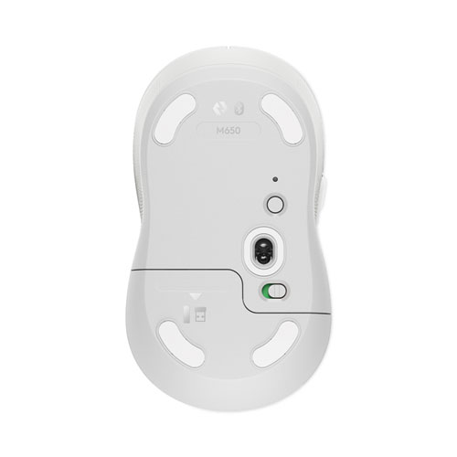 Picture of Signature M650 for Business Wireless Mouse, Medium, 2.4 GHz Frequency, 33 ft Wireless Range, Right Hand Use, Off White