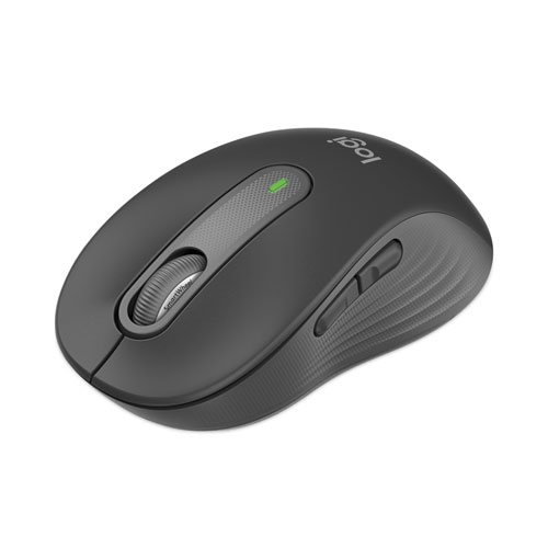 Picture of Signature M650 Wireless Mouse, Large, 2.4 GHz Frequency, 33 ft Wireless Range, Right Hand Use, Graphite