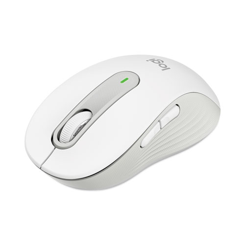 Picture of Signature M650 for Business Wireless Mouse, Large, 2.4 GHz Frequency, 33 ft Wireless Range, Right Hand Use, Off White