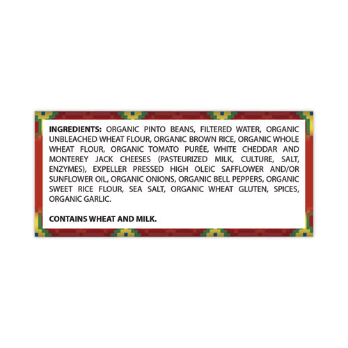 Picture of Cheddar Cheese, Bean and Rice Burrito, 6 oz Pouch, 4/Carton