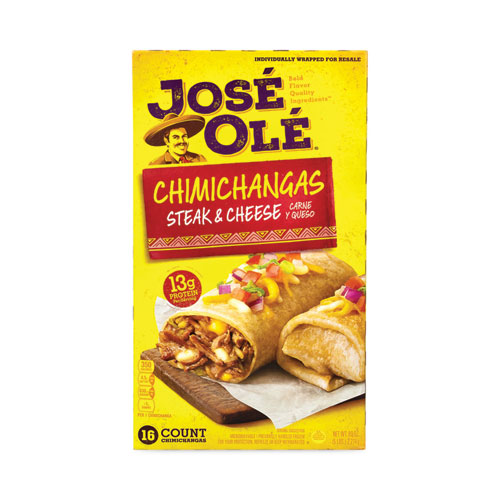 Picture of Steak and Cheese Chimichangas, 5 lb Box, 16 Servings/Box, Ships in 1-3 Business Days