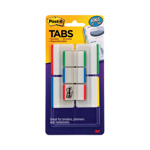 Post-it%C2%AE+Tabs+Value+Pack+-+Primary+Bar+Colors+-+Write-on+Tab%28s%29+-+1%26quot%3B+Tab+Height+x+2%26quot%3B+Tab+Width+-+Green%2C+Blue%2C+Red%2C+Yellow+Tab%28s%29+-+66+%2F+Pack