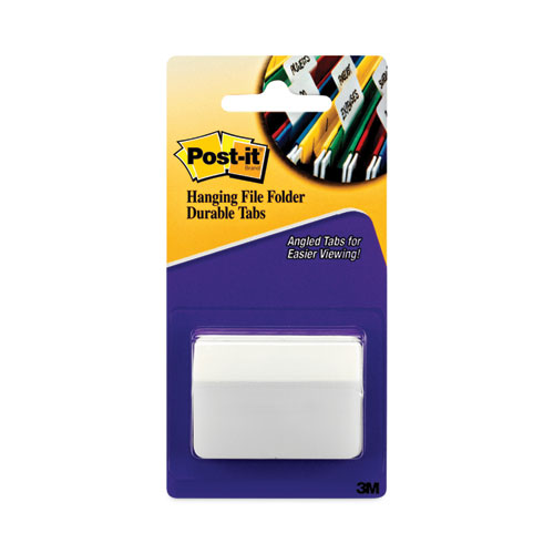 Angled Color Bar Tabs, 1/5-Cut, White, 2