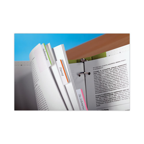 Picture of 2" Angled Tabs, Lined, 1/5-Cut, Assorted Brights Colors, 2" Wide, 24/Pack