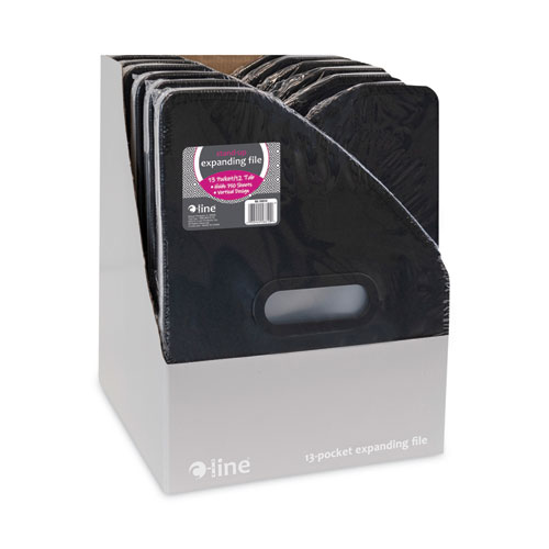 Picture of Vertical Expanding File, 10" Expansion, 13 Sections, 1/12-Cut Tabs, Letter Size, Black