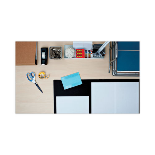 Picture of Double-Sided Tape with Dispenser, 1" Core, 0.5" x 75 ft, Clear, 6/Pack