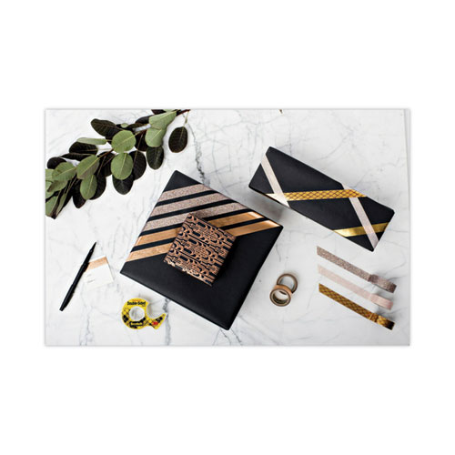 Picture of Double-Sided Tape with Dispenser, 1" Core, 0.5" x 75 ft, Clear, 6/Pack