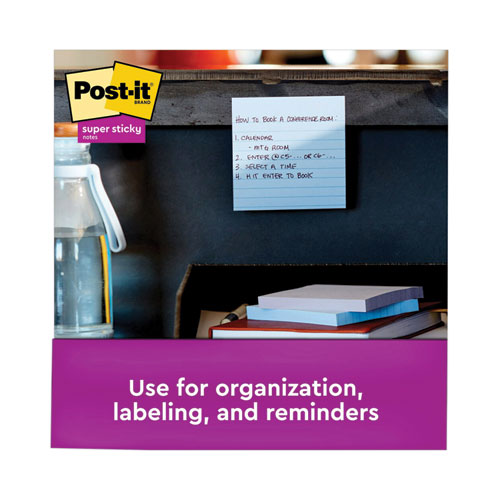 Picture of Recycled Notes in Wanderlust Pastels Collection Colors, Note Ruled, 4" x 4", 90 Sheets/Pad, 6 Pads/Pack