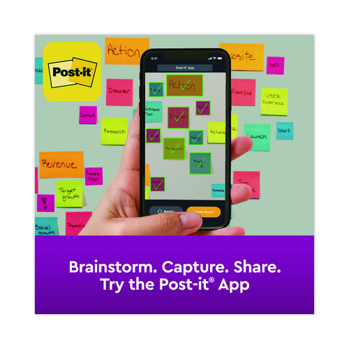 Picture of Recycled Notes in Wanderlust Pastels Collection Colors, 3" x 3", 90 Sheets/Pad, 12 Pads/Pack