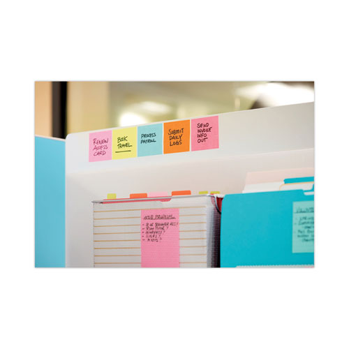 Picture of Self-Stick Notes Office Pack, 3" x 3", Supernova Neons Collection Colors, 90 Sheets/Pad, 24 Pads/Pack