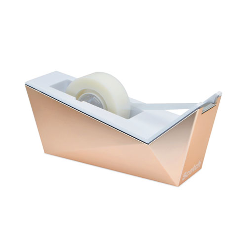 Picture of Facet Design One-Handed Dispenser with One Roll of Tape, 1" Core, Plastic, Copper