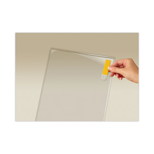 Picture of Display Pocket, Removable Interlocking Fasteners, Plastic, 8.5 x 11, Clear