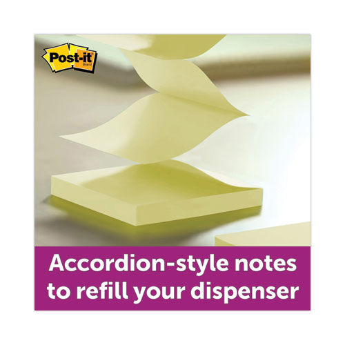 Picture of Pop-up 3 x 3 Note Refill, 3" x 3", Canary Yellow, 90 Sheets/Pad, 12 Pads/Pack