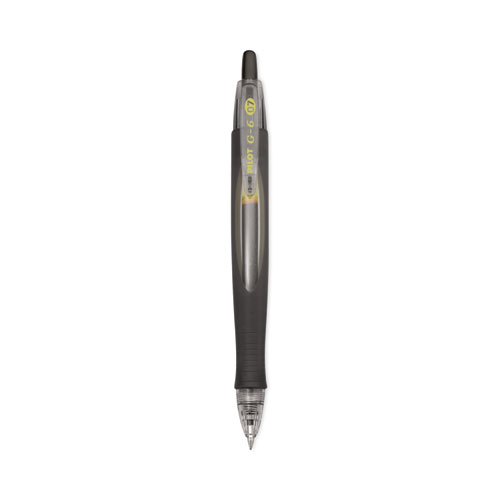 Picture of G6 Gel Pen, Retractable, Fine 0.7 mm, Black Ink, Black Barrel