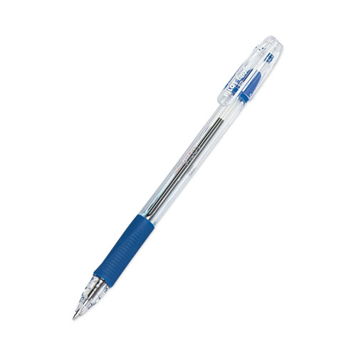 Picture of EasyTouch Ballpoint Pen, Stick, Medium 1 mm, Blue Ink, Clear Barrel, Dozen
