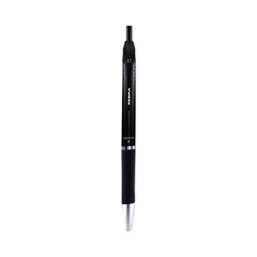 Sarasa+Dry+Gel+X1+Gel+Pen%2C+Retractable%2C+Medium+0.7+mm%2C+Black+Ink%2C+Black+Barrel%2C+12%2FPack