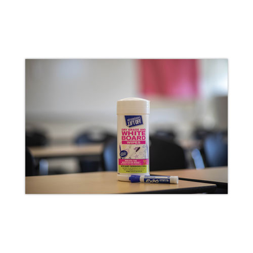 Picture of Dry Erase Cleaner Wipes, 7 x 12, 40/Canister