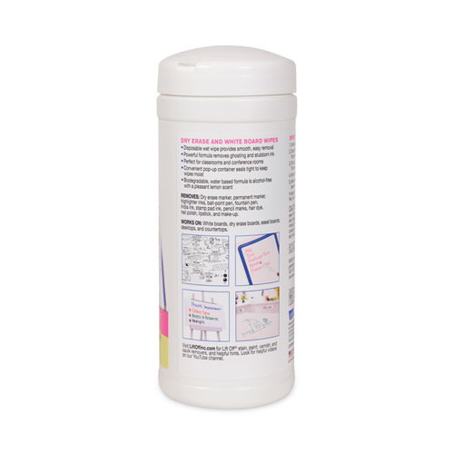 Picture of Dry Erase Cleaner Wipes, 7 x 12, 40/Canister