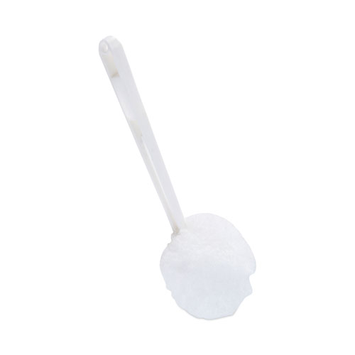 Picture of Deluxe Bowl Mop, 12" Handle, 2" Mop Head, White, 25/Carton