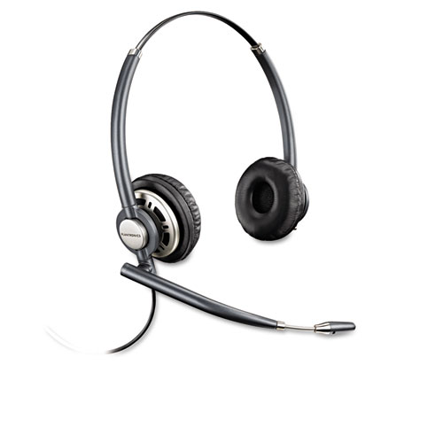 Picture of EncorePro Premium Binaural Over The Head Headset with Noise Canceling Microphone, Black