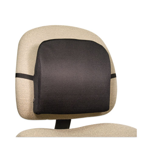 Advantus+Memory+Foam+Massage+Lumbar+Cushion+-+Strap+Mount+-+Black