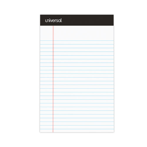 Picture of Premium Ruled Writing Pads with Heavy-Duty Back, Narrow Rule, Black Headband, 50 White 5 x 8 Sheets, 12/Pack