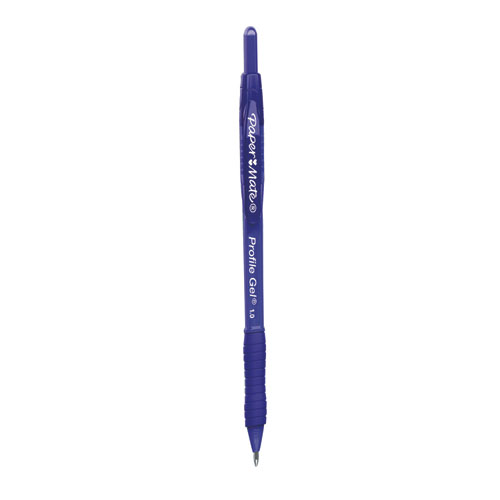 Picture of Profile Gel Pen, Retractable, Bold 1 mm, Blue Ink, Translucent Blue Barrel, Dozen