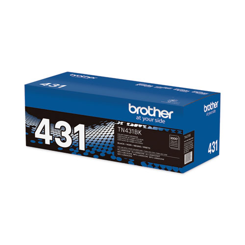 Picture of TN431BK Toner, 3,000 Page-Yield, Black