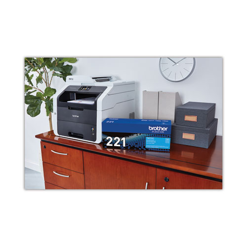 Picture of TN221C Toner, 1,400 Page-Yield, Cyan