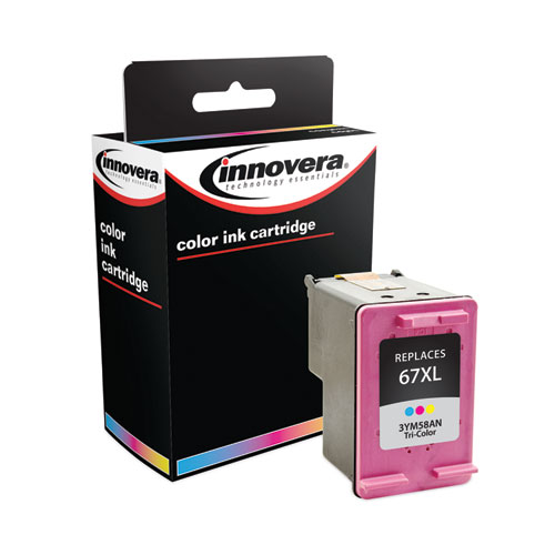 Remanufactured+Tri-Color+Ink%2C+Replacement+for+67XL+%283YM58AN%29%2C+200+Page-Yield