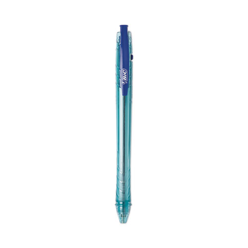 ReVolution+Ocean+Bound+Ballpoint+Pen%2C+Retractable%2C+Medium+1+mm%2C+Blue+Ink%2C+Translucent+Blue+Barrel%2C+Dozen