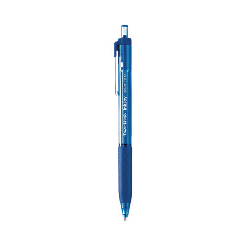 Picture of InkJoy 300 RT Ballpoint Pen, Retractable, Medium 1 mm, Blue Ink, Blue Barrel, 36/Pack