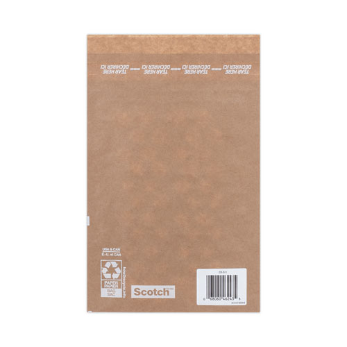 Picture of Curbside Recyclable Padded Mailer, #0, Bubble Cushion, Self-Adhesive Closure, 7 x 11.25, Natural Kraft, 100/Carton