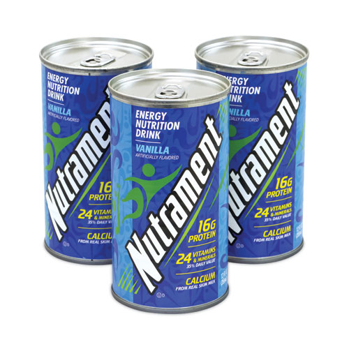 Picture of Energy Nutrition Drink, Vanilla, 12 oz Can, 12/Carton