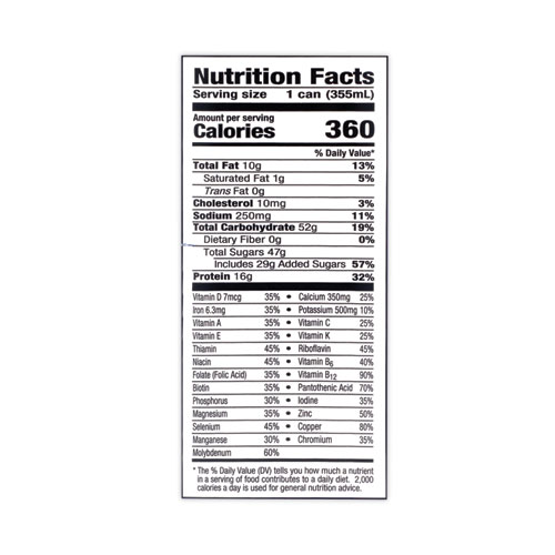 Picture of Energy Nutrition Drink, Vanilla, 12 oz Can, 12/Carton