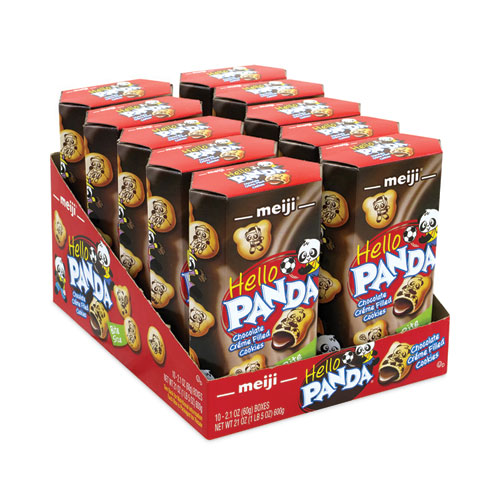 Picture of Hello Panda Chocolate Creme Filled Cookies, 2.1 oz Box, 20/Pack, Ships in 1-3 Business Days