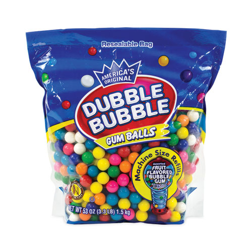 Picture of Original Gum Balls, 3.3 lb Bag, Assorted Flavors
