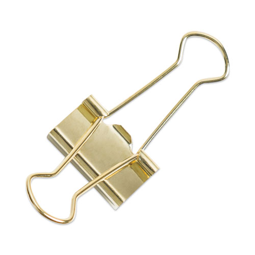 Picture of Binder Clips, Small, Gold, 72/Pack