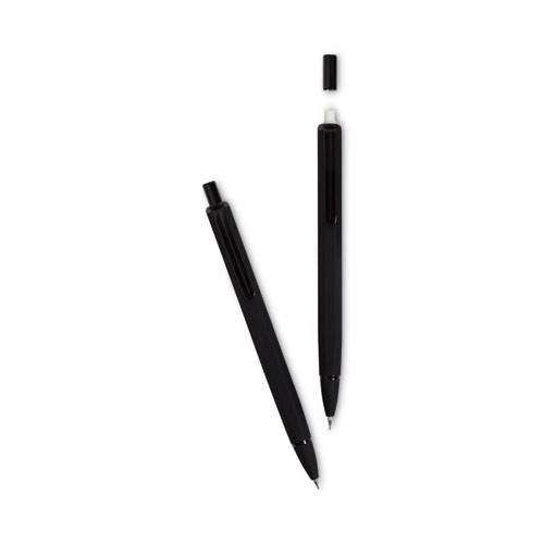 Picture of Cambria Soft Touch Mechanical Pencil, 0.7 mm, HB (#2), Black Lead, Black Barrel, 12/Pack