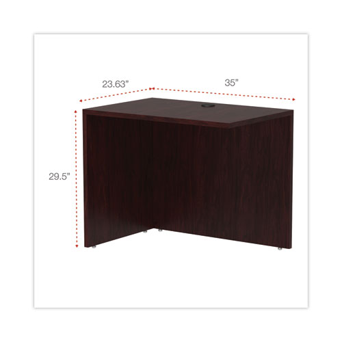 Picture of Alera Valencia Series Reversible Return/Bridge Shell, 35w x 23.63d x 29.5h, Mahogany