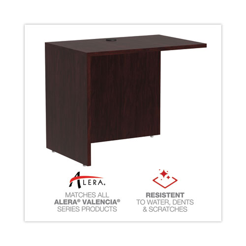 Picture of Alera Valencia Series Reversible Return/Bridge Shell, 35w x 23.63d x 29.5h, Mahogany