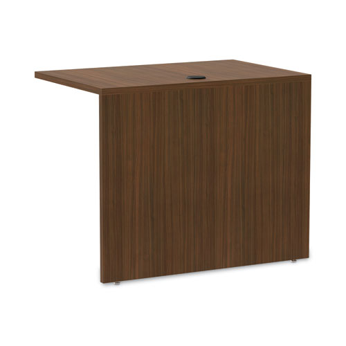 Picture of Alera Valencia Series Reversible Return/Bridge Shell, 35w x 23.63d x 29.5h, Modern Walnut