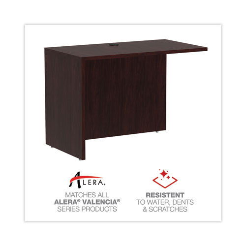 Picture of Alera Valencia Series Reversible Return/Bridge Shell, 42w x 23.63d x 29.5h. Mahogany