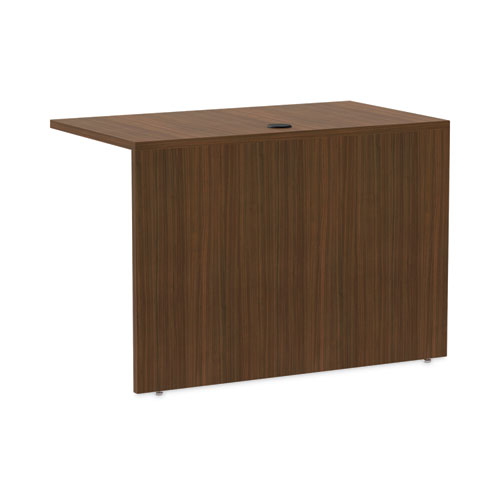 Picture of Alera Valencia Series Reversible Return/Bridge Shell, 42w x 23.63d x 29.5h, Modern Walnut