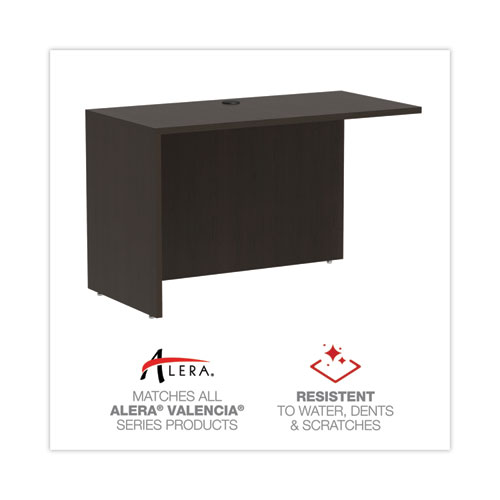 Picture of Alera Valencia Series Reversible Return/Bridge Shell, 47.25w x 23.63d x 29.5h, Espresso