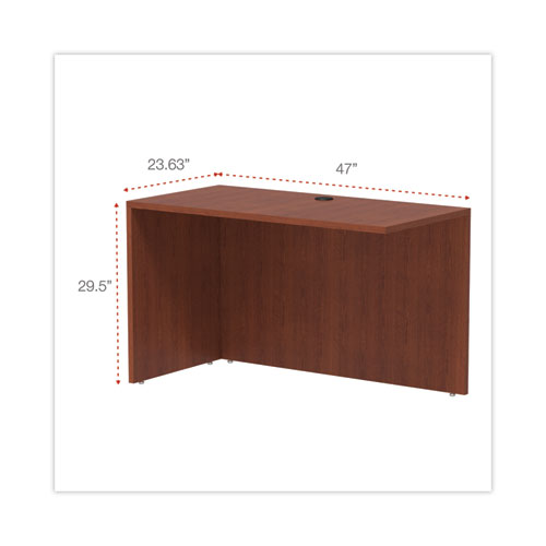 Picture of Alera Valencia Series Reversible Return/Bridge Shell, 47.25w x 23.63d x 29.5h, Cherry